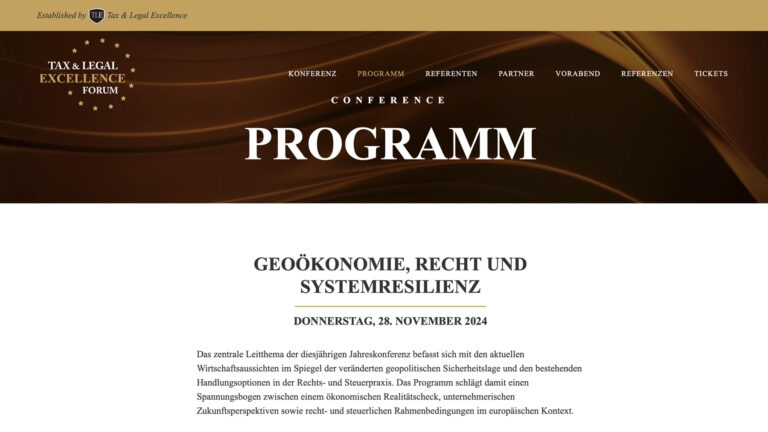 Gerald Schachner moderierte das Panel zur Internationalen Steuerpolitik auf der interdisziplinären Leitkonferenz für Steuern, Recht & Wirtschaft Panel in Berlin.